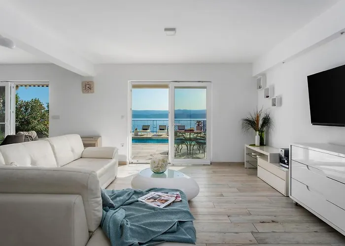 Seafront Azzurro With Heated Pool Villa Stanici